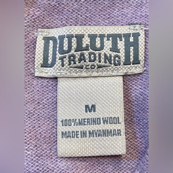 Duluth Trading Co EUC Size Medium Wash-a-Wool Merino Tunic Sweater in Lavender - Picture 6 of 8